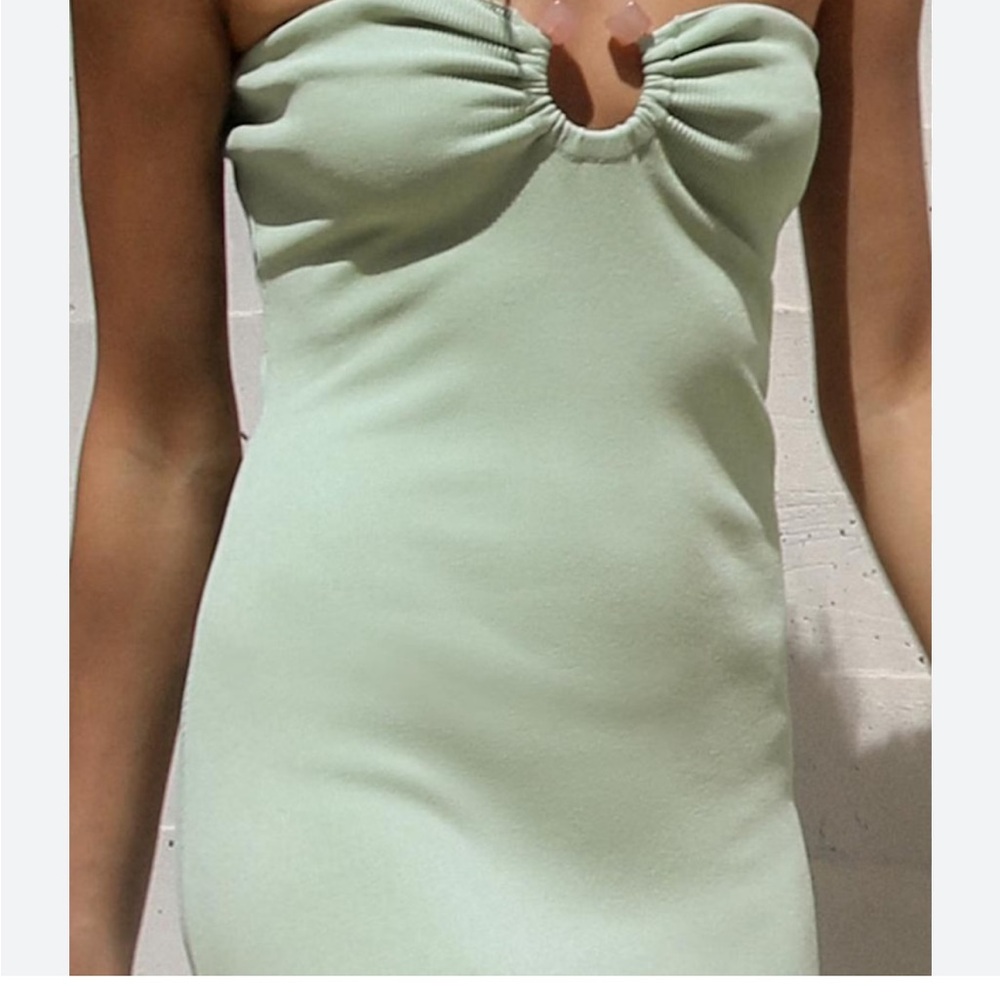 Zara Green Sweetheart Bodycon Dress